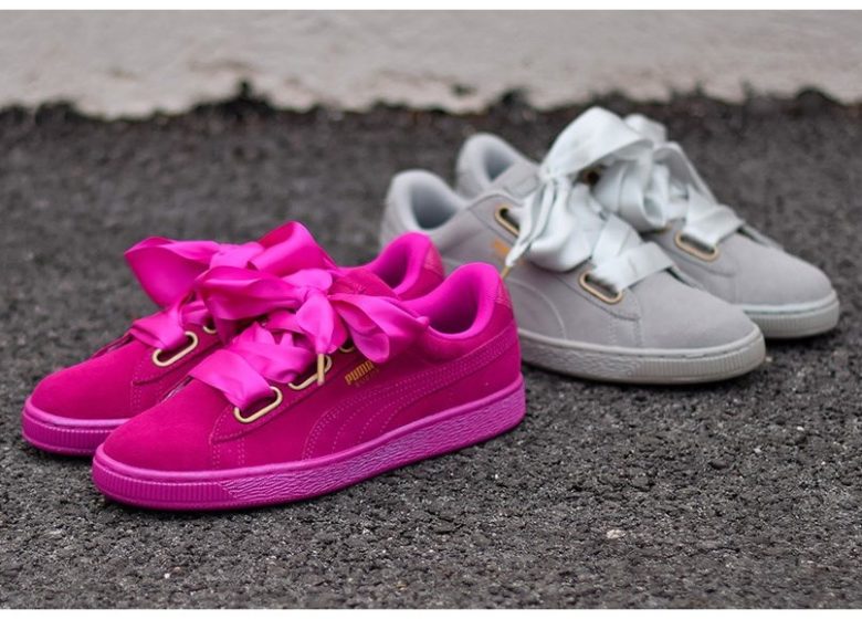 tenis puma rose com fita